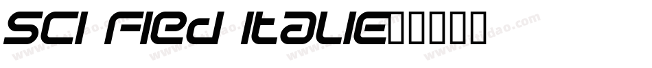 Sci Fied Italic字体转换
